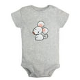 thumbnail image 1 of iDzn Animal Clever Mouse Pattern Rompers For Babies, Newborn Baby Unisex Bodysuits, Infant Jumpsuits, Toddler 0-24 Months Kids One-Piece Oufits, 1 of 4