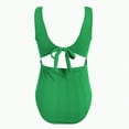thumbnail image 6 of TOWED22 Maternity Swimsuit One Piece Maternity Bathing Suit Round Neck Adjustable Shoulder Strap Pregnancy Swimwear(Z03-Green,L), 6 of 6