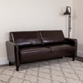 thumbnail image 2 of Flash Furniture Candler Park Upholstered Sofa in Brown LeatherSoft, 2 of 6
