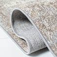 thumbnail image 6 of SAFAVIEH Madison Flowers Vintage Abstract Area Rug, Grey/Beige, 3' x 3' Square, 6 of 9