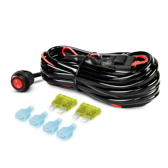 Nilight Nilight 16AWG Wiring Harness Kit 12V Fuse Relay on/off Switch, 2 Year Warranty