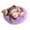 Purple, variant on Calming Dog & Cat Bed, Anti-Anxiety Warming Cozy Soft Round Bed, Fluffy Faux Fur Plush Cushion bed for Cats Small Medium Dogs Brown XL