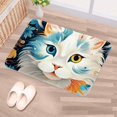 thumbnail image 5 of Cat Non-Slip Polyester Door Rugs, Kitchen Rug, Chair Mat - Machine Washable Area Floor Carpet, 5 of 6