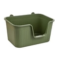 thumbnail image 2 of Caja de arena para gatos elevada, bandeja de arena para mascotas con parte abierta, fácil de limpiar para gatos de interior, orinal para Grande, 2 of 9