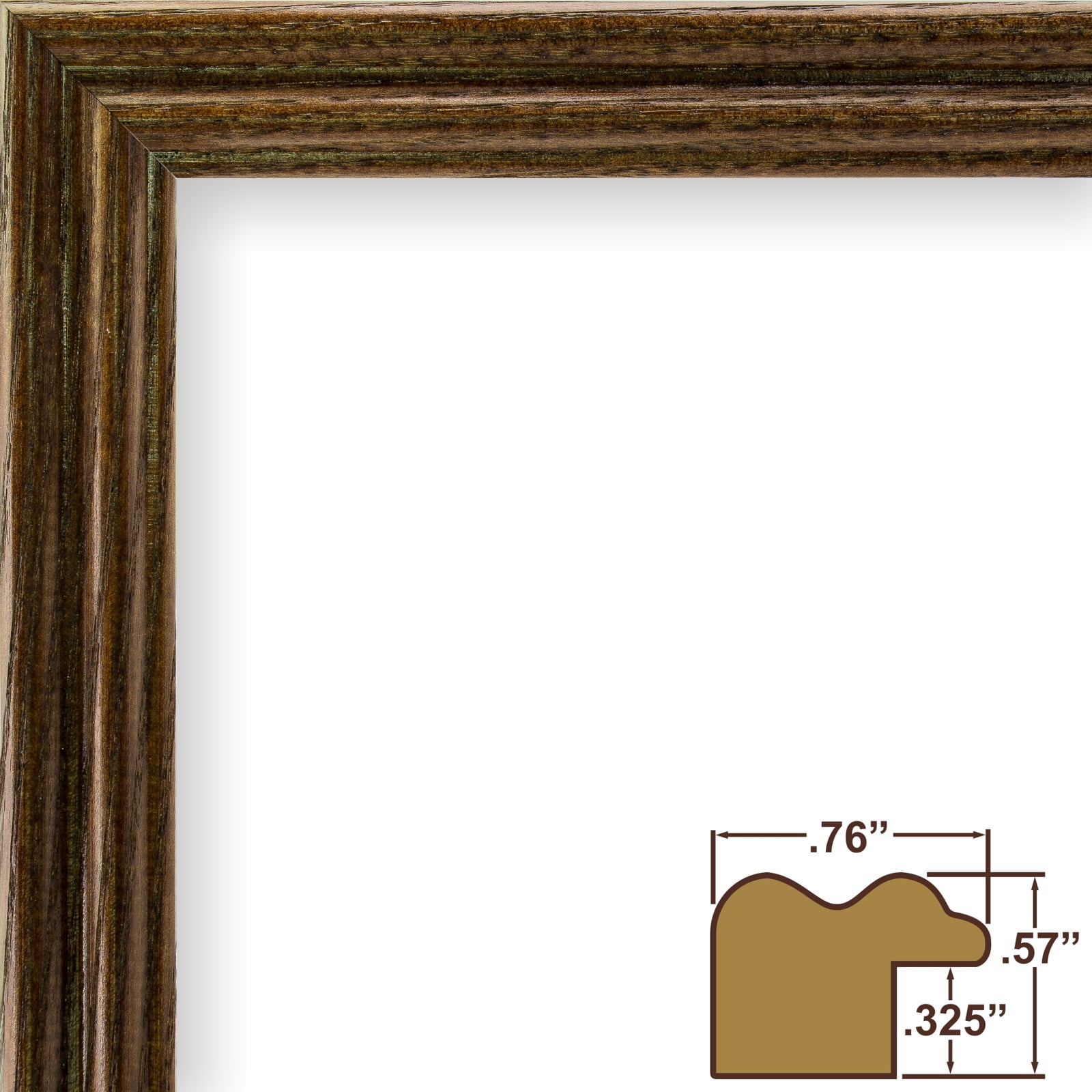 Craig Frames Wiltshire 200, 18x24 inch Picture Frame, Traditional Walnut Brown Hardwood