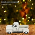 thumbnail image 4 of Vintage Rust Truck Decor Metal Truck Figurine for Festive Tabletop Display Classic Farmhouse Style Retro Car Model Decoration, 4 of 5