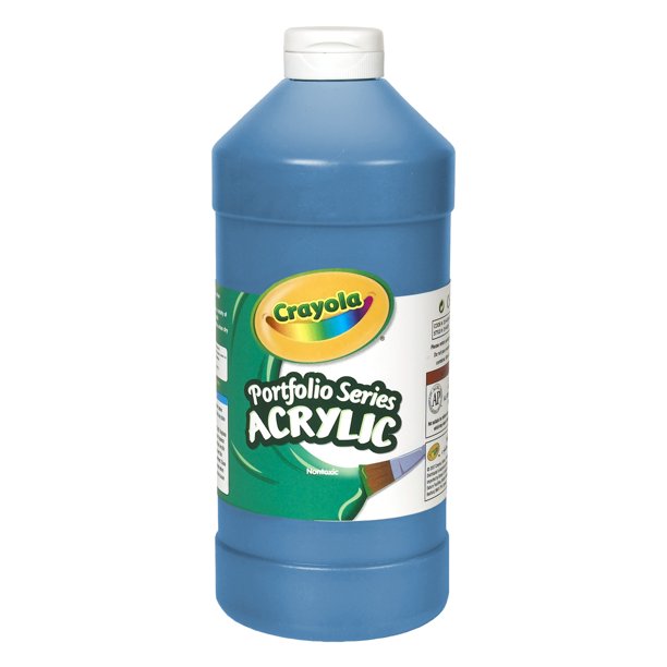 Crayola Portfolio NonToxic Acrylic Paint, 1 pt Squeeze Bottle