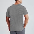 thumbnail image 7 of Men’s V-Neck Quick Dry Moisture Wicking Active Athletic Tech Performance Short Sleeve T-Shirt Size 2XL Gray, 7 of 7
