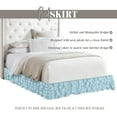 thumbnail image 5 of Elegant Comfort Leila Collection Multi-Ruffle Bed Skirt, 1500 Thread Count, Easy Fit Dust Ruffle, 15 inch Drop, Wrinkle and Stain Resistant, MultiRuffle, Queen, Baby Blue, 5 of 5
