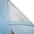 thumbnail image 3 of Ambesonne Swans Kitchen Curtains, Gracious River Nature Scenery, 55"x39", Pale Blue Multicolor, 3 of 3