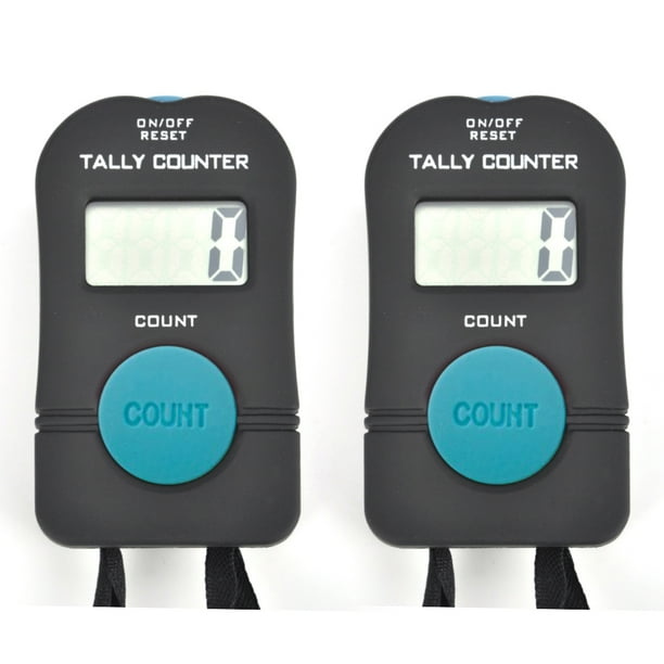 GOGO 2 PCS Digital Tally Counter Electronic Hand Held Clicker Sports