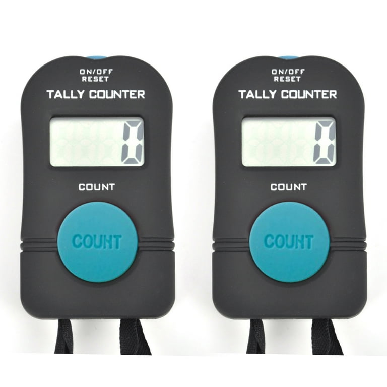 GOGO 2 PCS Digital Tally Counter Electronic Hand Held Clicker Sports  Counter Manual Clicker