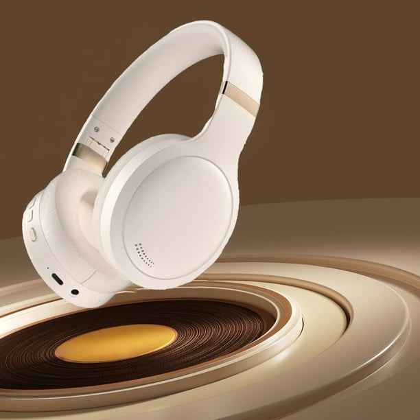 Auriculares Bluetooth, auriculares inalámbricos, diadema suave plegable con montaje en la cabeza, baja latencia, batería alta, 5.4, auriculares deportivos para juegos, auriculares Bluetooth de plástic