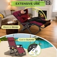 thumbnail image 6 of ZENPETIO Zero Gravity Chair, Reclining Camping Lounge Chair w/Removable Cushion, Upgraded Lock and Cup Holder, Reclining Patio Chairs Folding Recliner for Indoor and Outdoor, 6 of 7