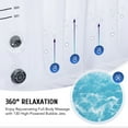thumbnail image 5 of CO-Z 4-6 Person Inflatable Hot Tub with 130 Air Jets Electric Pump Air Beds Gray 53 lbs, 5 of 9