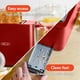 thumbnail image 4 of BELLA tostador de 2 rebanadas con apagado automático, ranuras extra anchas y bandeja extraíble para migas y función de cancelación, descongelación y recalentamiento, pan tostado, bagel y waffle, rojo, 4 of 5