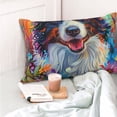 thumbnail image 4 of Kdxio Cotton Pillow Cases 14"x20" Pillowcases,Soft and Breathable Bedroom Pillow Cases-Oil Painting Sunflower Puppy-No Pillow Core, 4 of 5