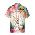 thumbnail image 2 of Happy Birthday to Manx Kitten Party Balloons Cake Hawaiian Shirt Breathable Summer Unisex Merch Cat Lover Kitten Owner Gifts - 00027, 2 of 6