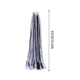 thumbnail image 3 of Extensión de pelo con trenza sucia y elástico - Trenza sintética elástica inflada, poni texturizado desordenado, recogido rápido y fácil, peinado con clip de moda, paquete negro, 3 of 3