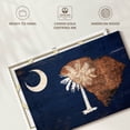 thumbnail image 6 of Elephant Stock State Map Over South Carolina Flag Wall Art - Horizontal Canvas Wall Art - Living Room Wall Decor - Flags Canvas - Beige And Blue Decor - 36" x 24", 6 of 8