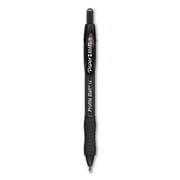 Profile Ballpoint Pen, Retractable, Bold 1 Mm, Black Ink, Translucent Black Barrel, Dozen
