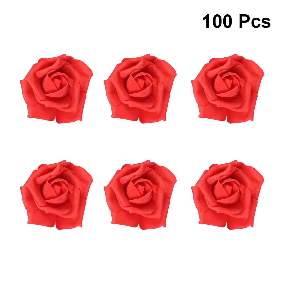 5/100Pcs 6cm Silk Flower Tea Rose Artificial Flowers Head Bulk Wedding DIY Decor 