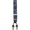 thumbnail image 3 of CTM  1.375 Inch Wide Paisley Print Double Clip-End Suspenders (Men), 3 of 3