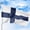 Finland, variant on Ireland Outdoor Flag (4x6ft) by DreamController - Durable, Fade-Resistant Polyester, Double-Stitched, Brass Grommets - HD Printed Northern Europe Flag - Made in USA