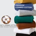 thumbnail image 2 of Kinyoki Crew Socks for Women, Thin Cotton Casual Soft Aesthetic Womens Socks 5 Pairs, 2 of 6