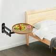 thumbnail image 4 of Wall Mounted Folding Table Foldable Wall Table Vintage Round Wall Table 11.81in for Living Rooms, 4 of 15