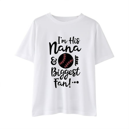 

B91xZ Baby Girl Clothes The Children Unisex Baby Toddler Boys Girls Short Sleeve Letters Prints Graphic T Shirt Top Sizes 3-4 Years