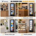 thumbnail image 4 of Refrigerador Exhibidor Vertical 162L 160W Puerta Doble Vidrio Luz Led Cuatro Rejillas Ajustables, 4 of 5