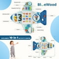 thumbnail image 3 of Woodty Airplane Activity Wall Busy Board Sensory Toy – Large Wooden Panel – Interactive Early Development Toy for Toddlers – Montessori-Style Fine Motor Skill Building, 3 of 7