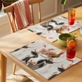 thumbnail image 4 of Rooster Cow Pig Placemats Set of 4, Wood Farm Non-Slip Place Mats Washable Table Mats for Kitchen Dining Table Decorations Indoor/Outdoor, 4 of 9