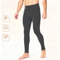 thumbnail image 2 of Bovxnpu Mens Pajamas Bottoms Sleep Pants Double Brushed Fleece Thickened Thermal Pants Sleepwear, 2 of 8