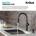 thumbnail image 4 of Sellette Traditional Single Handle Pull-Down Kitchen Faucet and Deck Plate in Oil Rubbed Bronze, 4 of 11