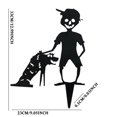 thumbnail image 2 of Silueta De Metal Para Niña Y Niño, Accesorios De Halloween, Silueta De Estaca De Jardín Para Maceta De Césped Sweethay HA039818-01, 2 of 6
