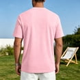 thumbnail image 4 of DORKASM Men's Short Sleeve Dry Fit Shirts Workout Gym Mesh Shirt Athletic Running Lightweight Performance Tshirt Pink 2XL, 4 of 6