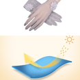 thumbnail image 4 of vlrwzc Gray Women's Floral Lace UV Protection Gloves Touchscreen Elegant Sun Gloves, 4 of 7