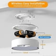 thumbnail image 3 of Battery Operated Lights Ceiling Light with 400LM Dimmable 3000K/6000K 2025, 3 of 5
