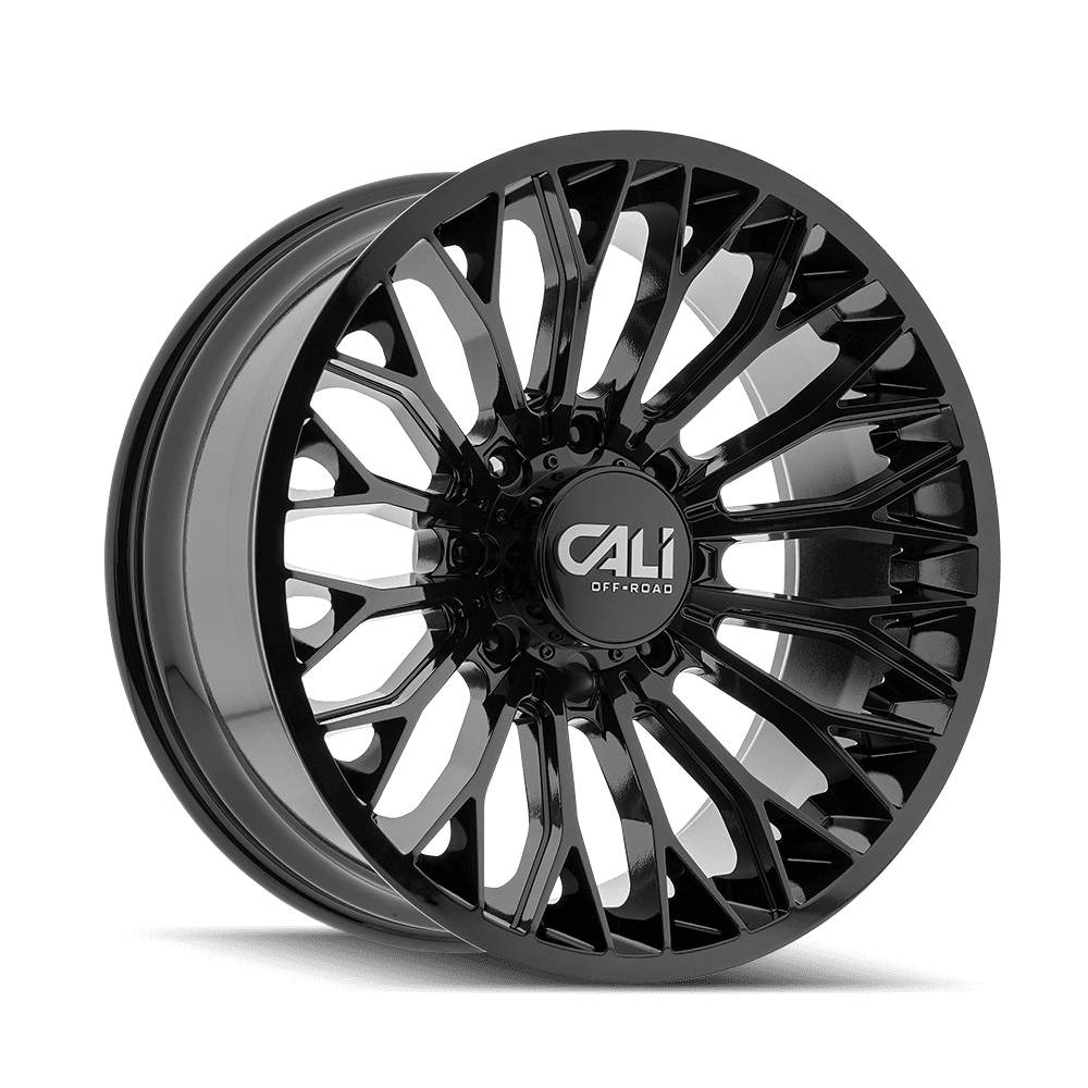22x12 Cali Off-Road Auburn Black / Milled Wheel 8x6.5 (-51mm