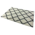 thumbnail image 2 of Moroccan Trellis Shag Area Rug Rugs New Shaggy Collection (Ivory, 4'x5'3"), 2 of 4