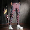 thumbnail image 2 of Pantalones cargo Harem para hombre, pantalones de moda Y2k Hip Hop, senderismo, calle, verano, exterior, los más baratos, pantalones de chándal apilados de algodón, pantalones emo para hombre, 2 of 5