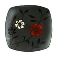 thumbnail image 4 of Hometrends Evening Blossom 12 Piece Square Stoneware Dinnerware Set in Black, 4 of 4