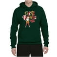 thumbnail image 2 of Wild Bobby, Betty Boop Winking Girl Power Femenist Betty Boop Unisex Hoodie Sweatshirt, Forest Green, Medium, 2 of 5