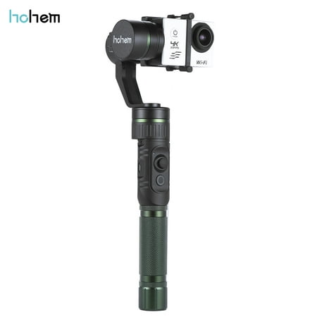 hohem HG3 3 Axis Handheld Stabilizing Gimbal Action Camera Stabilizer 3-Axis 360 Degrees Coverage 5-Way Joystick Control for GoPro Hero3 / 4 for Xiaomi Yi and Similar Demension Sports (Best 3 Axis Gimbal)