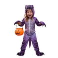 thumbnail image 2 of Realistic Dinosaur Costume, Scaly Animal One Piece Outfit with Hood and Claw Glove, k'ids Halloween Cosplay Party Wear, 2 of 4