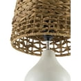 thumbnail image 2 of Livabliss Pabu Traditional Accent Table Lamp, 19-inch, Cream with Brown Shade, 2 of 5