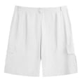 thumbnail image 5 of CQONEPT Cargo Shorts for Men Stretch Waist Tactical Short Knee Length Work Hiking Bermuda Shorts with 4 Pockets White XL, 5 of 5
