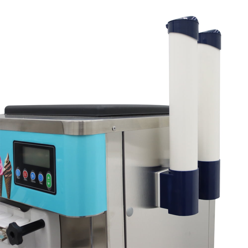 TECHTONGDA Commercial 3 Flavors Soft Ice Cream Cooling Making Machine Ice Cream Frozen Cones Making 20-30L/H Standing Type